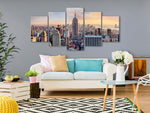 Canvas Print - Sunny Metropolis (5 Parts) Wide