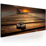 Canvas Print - Stones on the Pier