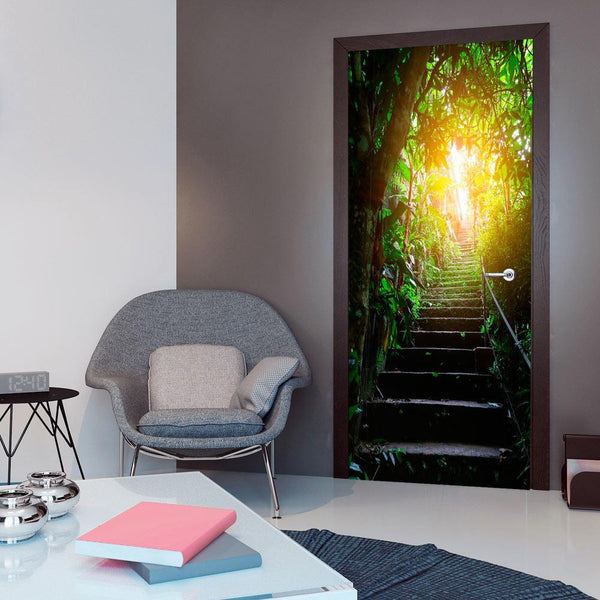 Photo wallpaper on the door - Photo wallpaper - Stairs in the urban jungle I