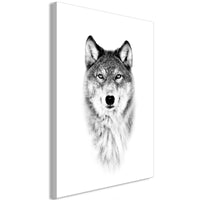 Canvas Print - Snow Wolf (1 Part) Vertical