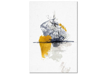 Canvas Print - Birds Over Water (1 Part) Vertical