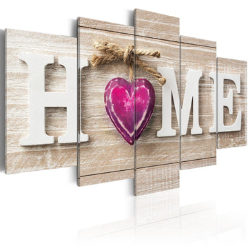 Canvas Print - Home: Pink Heart