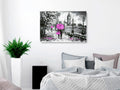 Canvas Print - Walk in London (1 Part) Wide Pink