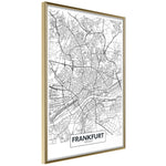 Poster - City map: Frankfurt