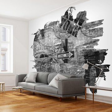 Wallpaper - Black-and-white New York collage