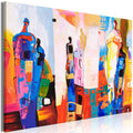 Canvas Print - Colourful Figures (1 Part) Wide