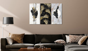 Canvas Print - Golden Trio (3 Parts)