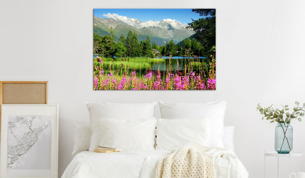 Canvas Print - Spring in the Alps (1 Part) Wide