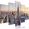 Canvas Print - Sunny Metropolis (5 Parts) Wide