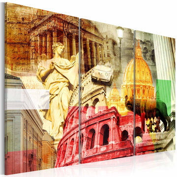 Canvas Print - Charming Rome - triptych