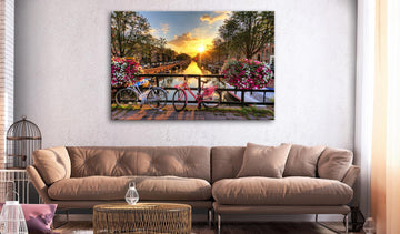 Canvas Print - Bicycle City (1 Part) Wide