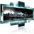 Canvas Print - Turquoise New York: Starry Night