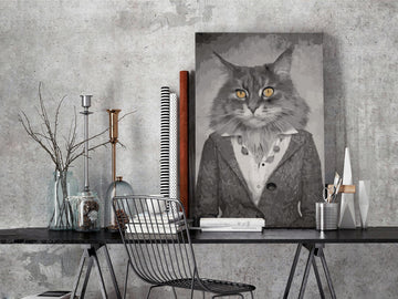 DIY canvas painting - Elegant Cat