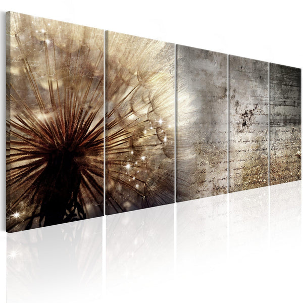 Canvas Print - Beige Dandelion