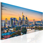 Canvas Print - Evening in Frankfurt