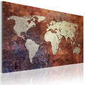 Canvas Print - Rusty map of the World