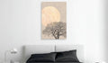 Canvas Print - Morning Full Moon (1 Part) Vertical