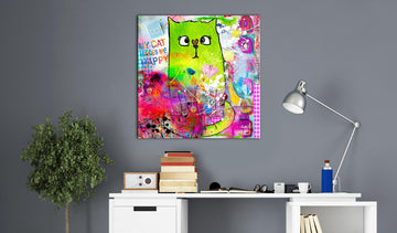 Canvas Print - Crazy Cat