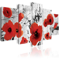 Canvas Print - Scarlet flowers