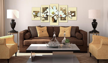 Canvas Print - Texture and magnolia