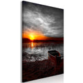 Canvas Print - Romantic Lake (1 Part) Vertical