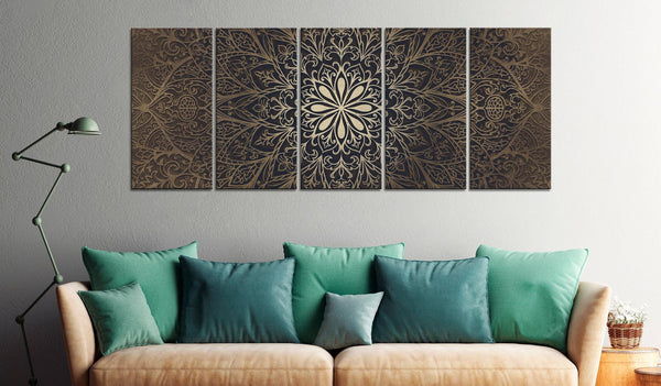 Canvas Print - Brown Mandala