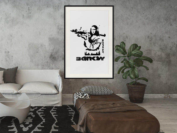 Poster - Banksy: Mona Lisa with Bazooka I