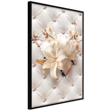 Poster - Lilies on Leather Upholstery