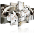 Canvas Print - Orchids among the waves of gold