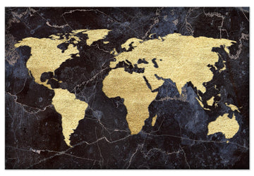 Canvas Print - Golden World (1 Part) Wide