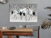 DIY canvas painting - Stork Family