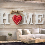 Self-adhesive Wallpaper - Home Heart (Red)