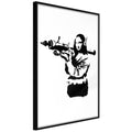 Poster - Banksy: Mona Lisa with Bazooka II