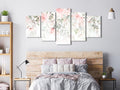 Canvas Print - Waterfall of Roses (5 Parts) Wide - First Variant