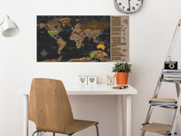 Scratch map - Brown Map - Poster (English Edition)