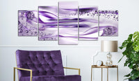 Canvas Print - Underwater Harp (5 Parts) Wide Violet