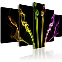 Canvas Print - Multicolored streaks - 5 pieces