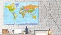 Decorative Pinboard - Orbis Terrarum [Cork Map]