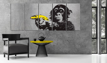 Canvas Print - Monkey and Banana