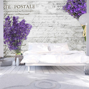 Self-adhesive Wallpaper - Lavender postcard