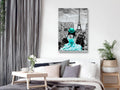 Canvas Print - Paris Colour (1 Part) Vertical Green