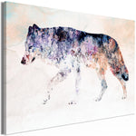 Canvas Print - Lonely Wolf (1 Part) Wide