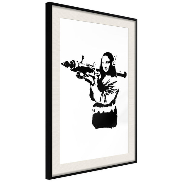 Poster - Banksy: Mona Lisa with Bazooka II