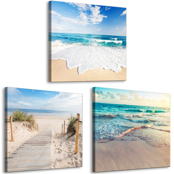 Canvas Print - Lonely Walk (3 Parts)