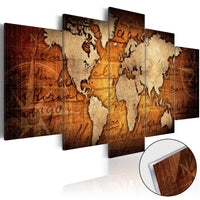 Acrylic Print - Acrylic prints – Bronze map I