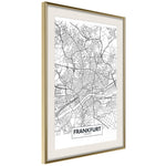 Poster - City map: Frankfurt