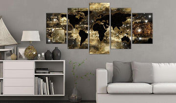 Canvas Print - Continents of bronze