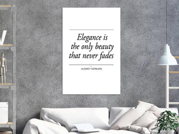 Canvas Print - Hepburn Quote (1 Part) Vertical