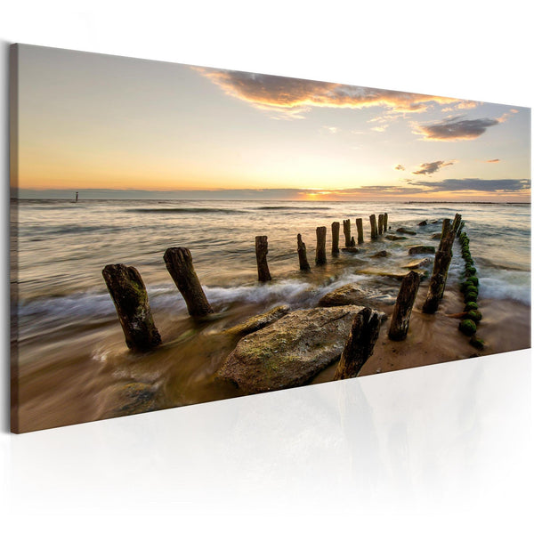 Canvas Print - Wooden Breakwaters