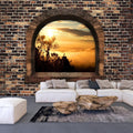 Self-adhesive Wallpaper - Stony Window: Morning Mist